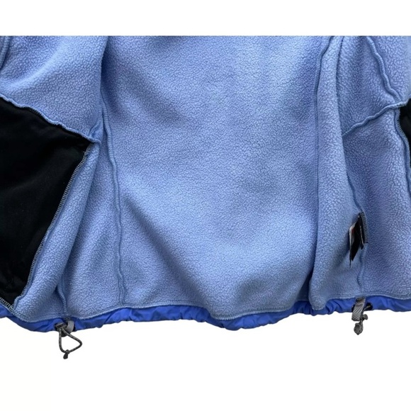 The North Face Blue fleece Jacket with Hood and Full-Length Zipper - Picture 6 of 10